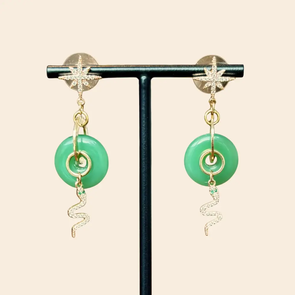 Boucles d'oreilles serpent - Clair de Femme