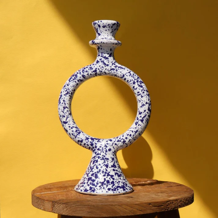 Bougeoir Circulaire Moucheté - Maison Marmol