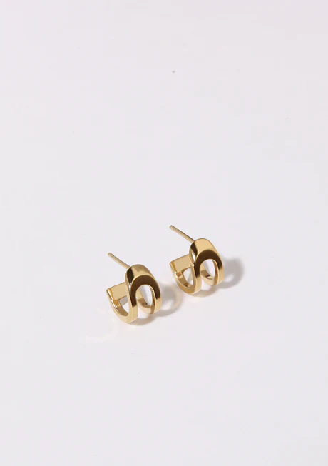 Boucles d'oreilles L'Aventure plaquées or - Maison Mouche