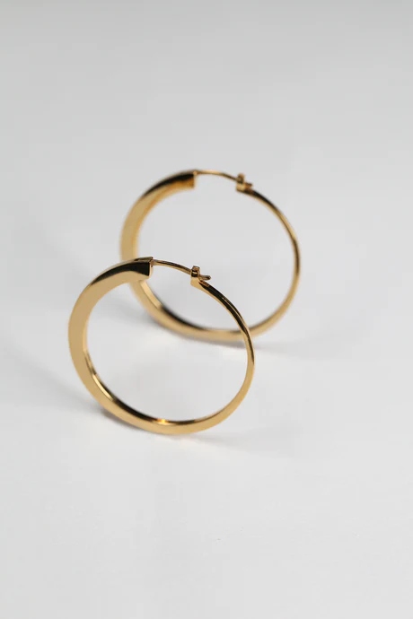 Boucles d'oreilles Le Vertige plaquées or - Maison Mouche