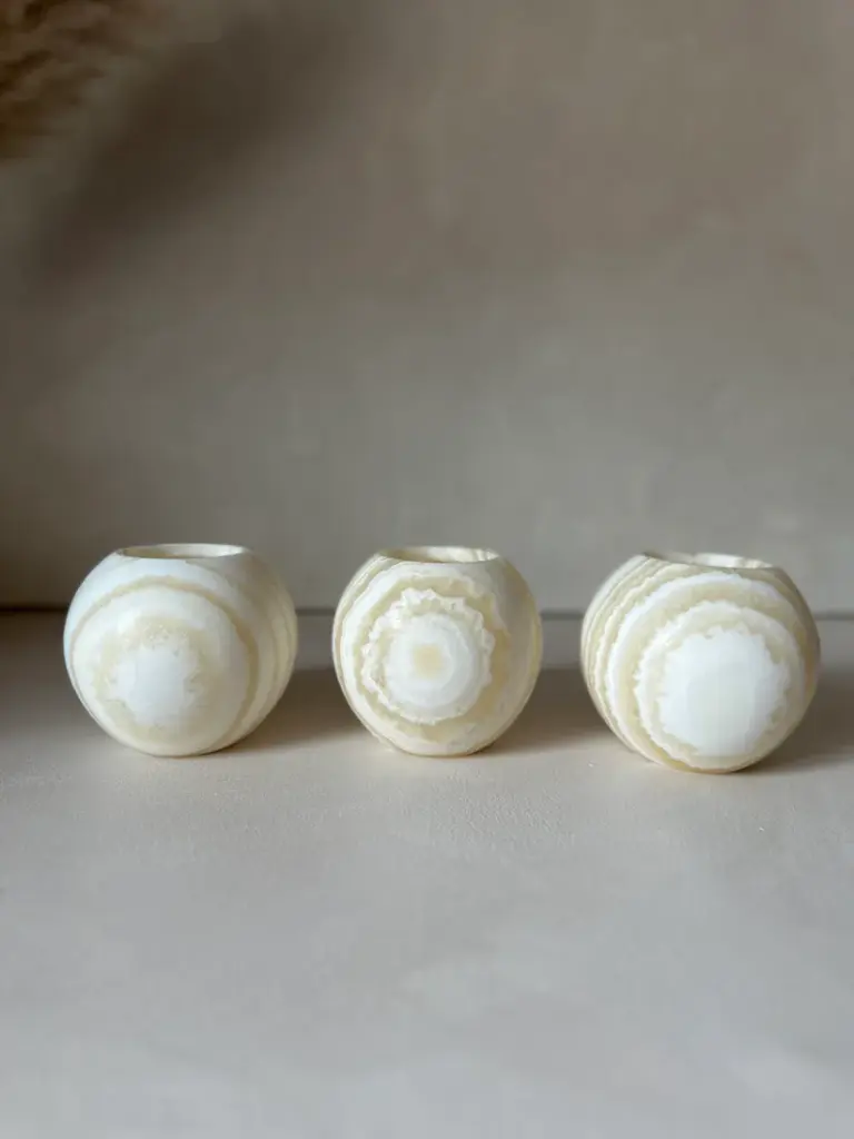 Photophore en albâtre Aura - Roya