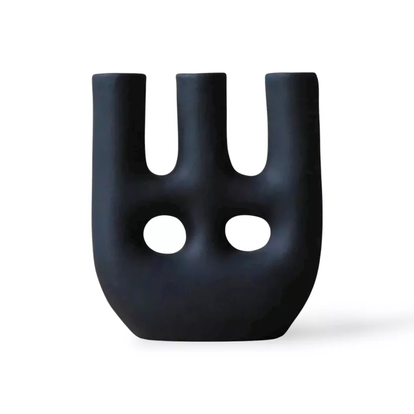Vase Walili Noir - Maison Marmol
