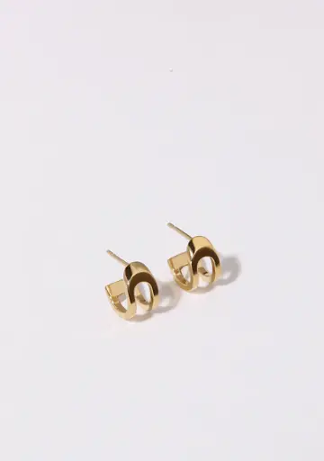 Boucles d'oreilles L'Aventure plaquées or - Maison Mouche