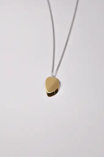 Collier La Volupté pendentif vermeil et chaîne argent - Maison Mouche