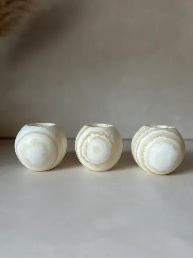 Photophore en albâtre Aura - Roya