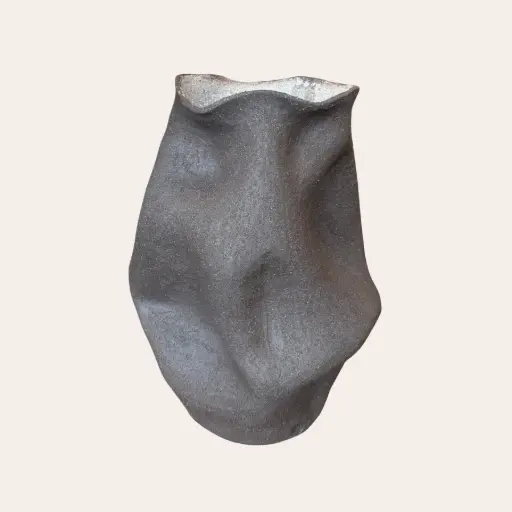 Vase chiffonné chamotte - Hidarinia